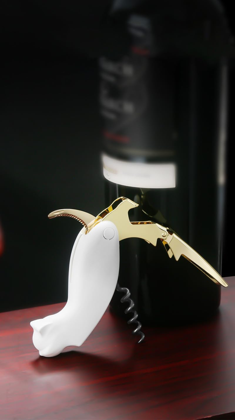 FAFAXOXO Unique Cat Corkscrew, Professional Waiters Corkscrew Wine Key Bottle Opener,Manual Wine Key for Servers, Waiters, Bartenders and Home Use - Image 2